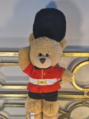 Pipp the Bear Guardsman Teddy Bear Plush- Keel Toys, 11.5", Brown Multi.
